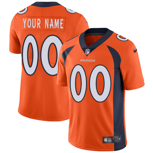 Men's Denver Broncos ACTIVE PLAYER Custom Orange Vapor Untouchable Limited Stitched NFL Jersey